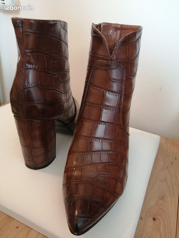 Bottine marron la modeuse (image 2)