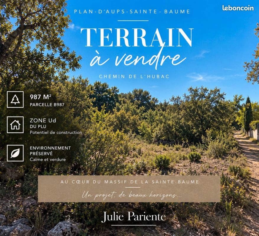 Terrain 987 m² Plan D Aups Sainte Baume · à Plan-d'Aups-Sainte-Baume · 60 000 €