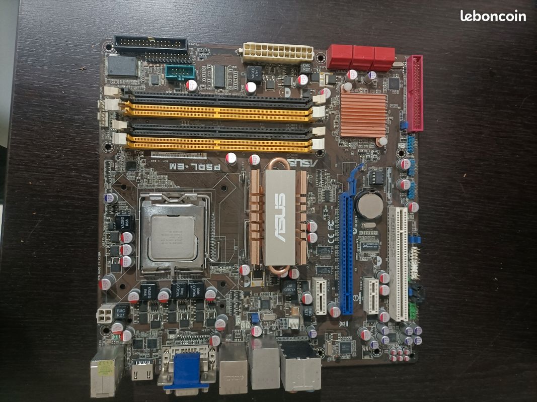 Carte mère p5ql em + processeur intel (image 1)