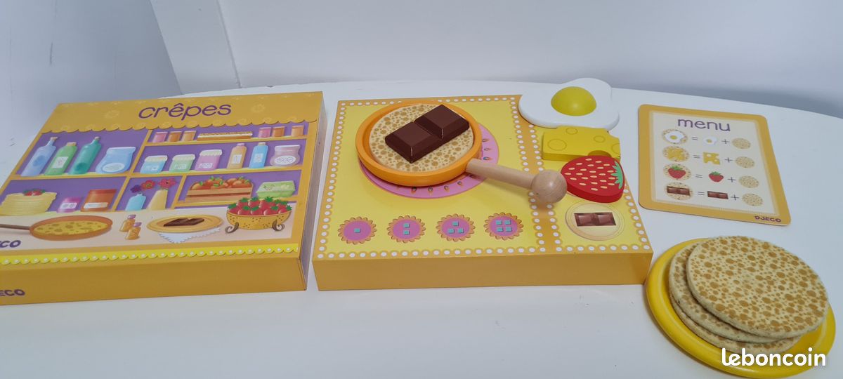 DJECO - Jeu de cuisine et d’imitation BOIS – Atelier crêpes (image 5)