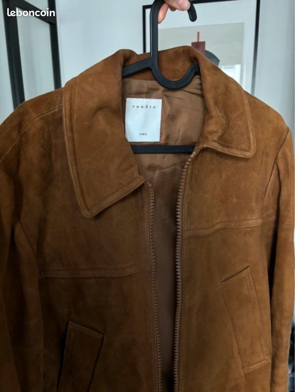 Veste homme est daim Sandro Vêtements