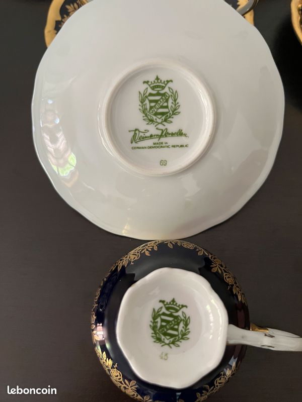 Boîte à Thé Vintage En Porcelaine Lichte Livada N°25 - Design Katarina Heue 1987, Signée