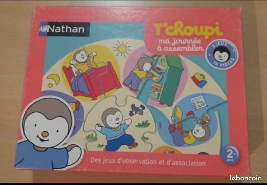 Puzzle - Ma journée à assembler - Tchoupi - Nathan (image 3)