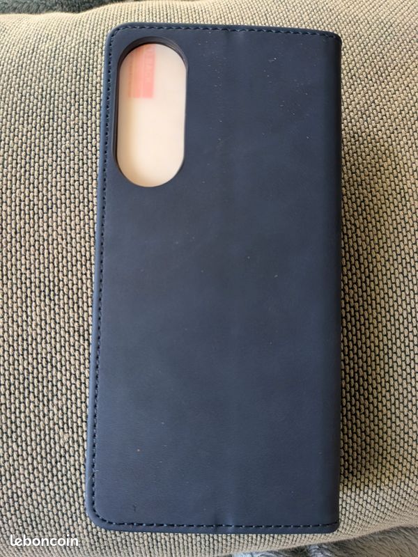 Étui Portefeuille Cuir Dark Blue QHOHQ + Verre Trempé pour Samsung S25 Edge 5G (image 3)