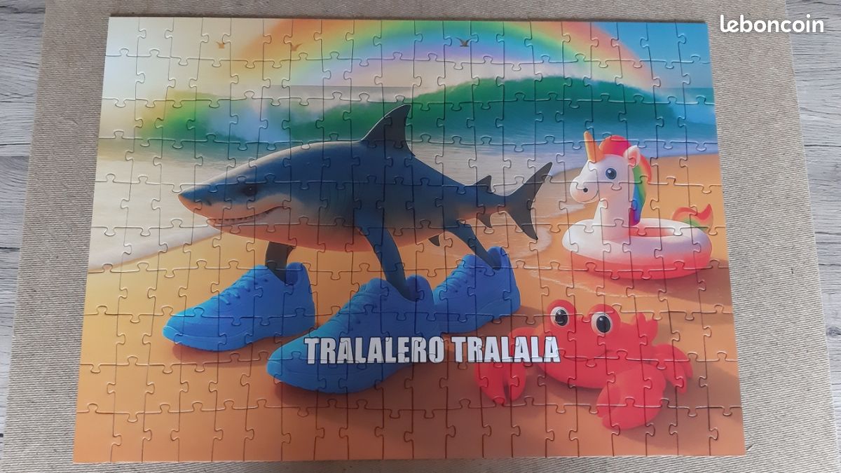 Puzzle Trefl BrainRots Tralalero Tralala - 200 Pezzi, Universo Surreale Colorato Per Bambini Da 7 Anni