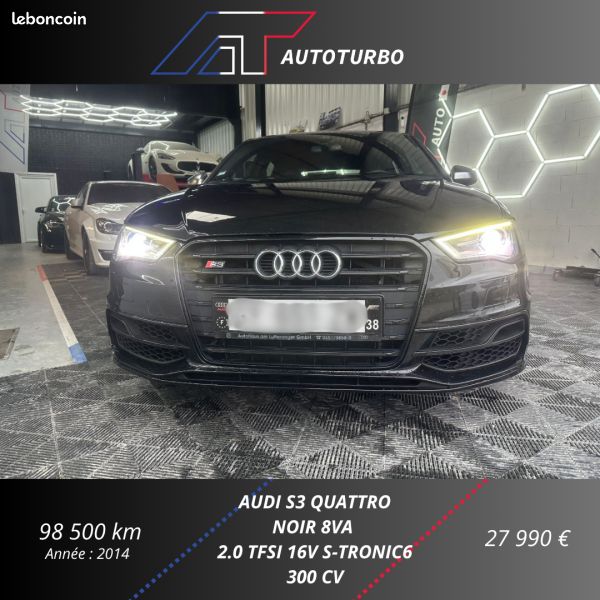 Audi S3 SPORTBACK 2.0 TFSI 300CH Garantie 12 mois QUATTRO S TRONIC 6 (image 3)
