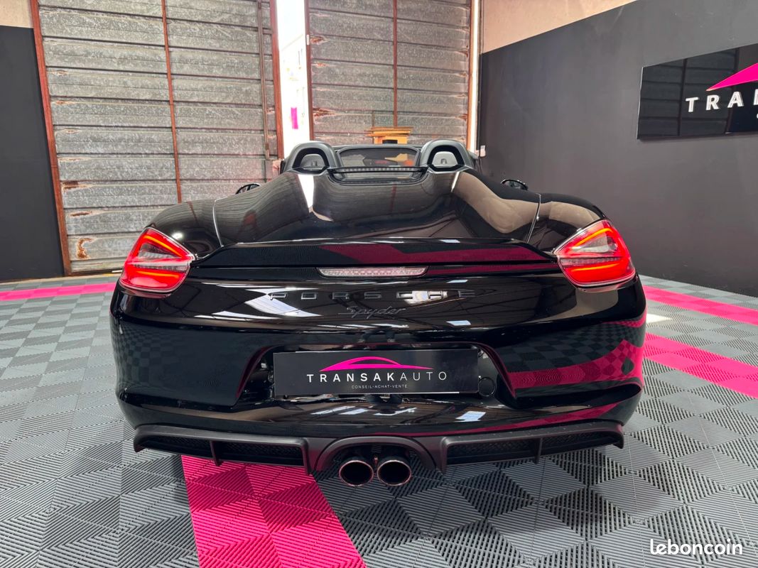 PORSCHE BOXSTER SPYDER 981 375 cv 3.8i / Entretien Porsche / Bose / Pack Chrono Sport / Echappement Sport (image 4)