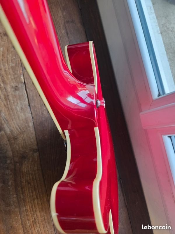 [VDS/ECH] 🎸 Guitare électrique Harley Benton Vintage Series HB-35 Cherry – Demi-caisse type ES335 (image 13)
