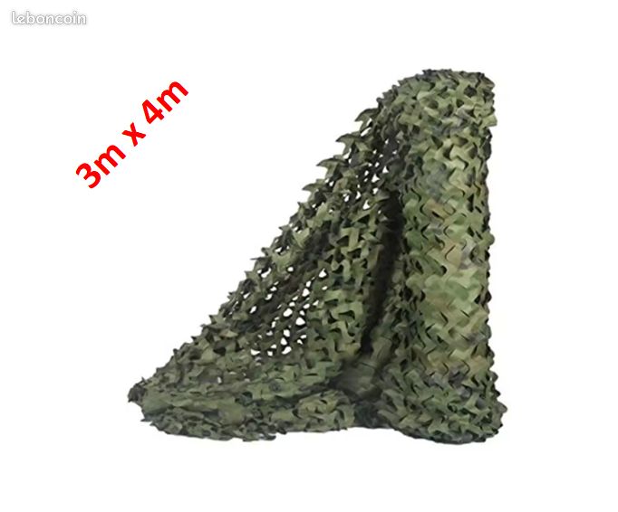 Filet de camouflage Jungle vert 3m x 4m (image 1)
