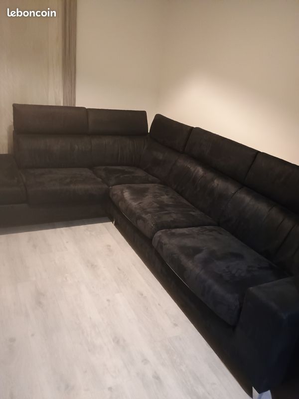 Canapé poltronesofa Giola places couleur Noir (non convertible