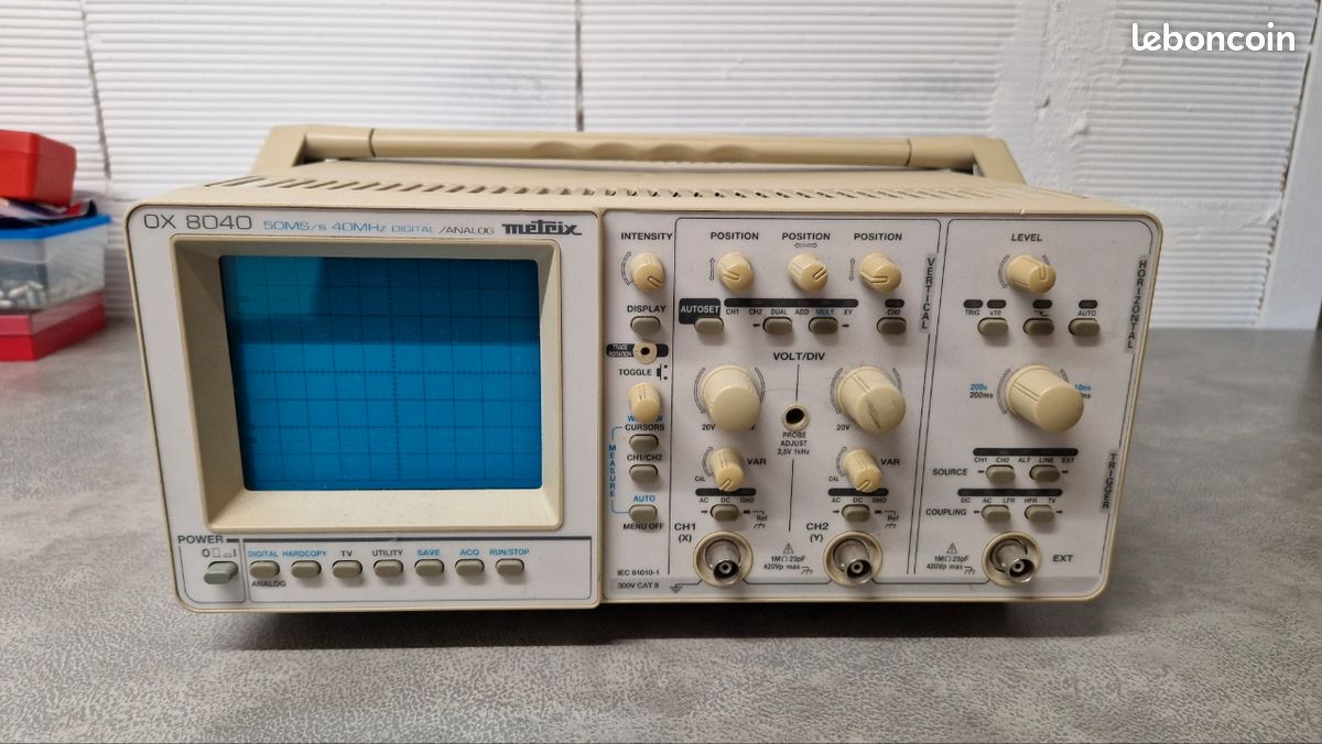 Oscilloscope METRIX ITT OX 710D – Allumage OK – Très Bon état – Voir Photos