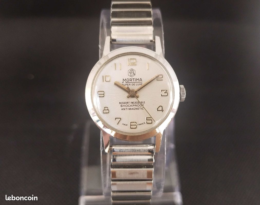 Pièce D'horlogerie 60's Cadran AETOS Genève 17 Rubis Argent Incabloc 34mm Chronographe Calibre Valjoux 7733 Montres Vintages