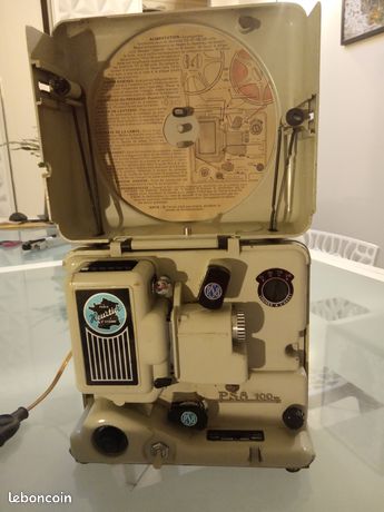 Ancien projecteur film 8mm - ANCIEN Projecteur Cinéma Film 8mm HEURTIER PS8 + Sy