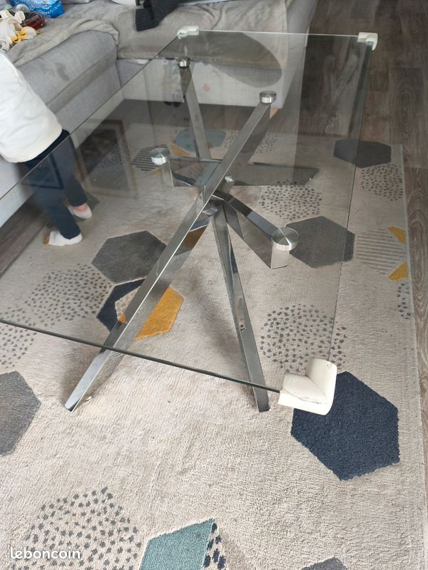 Table basse en verre, moderne (image 4)