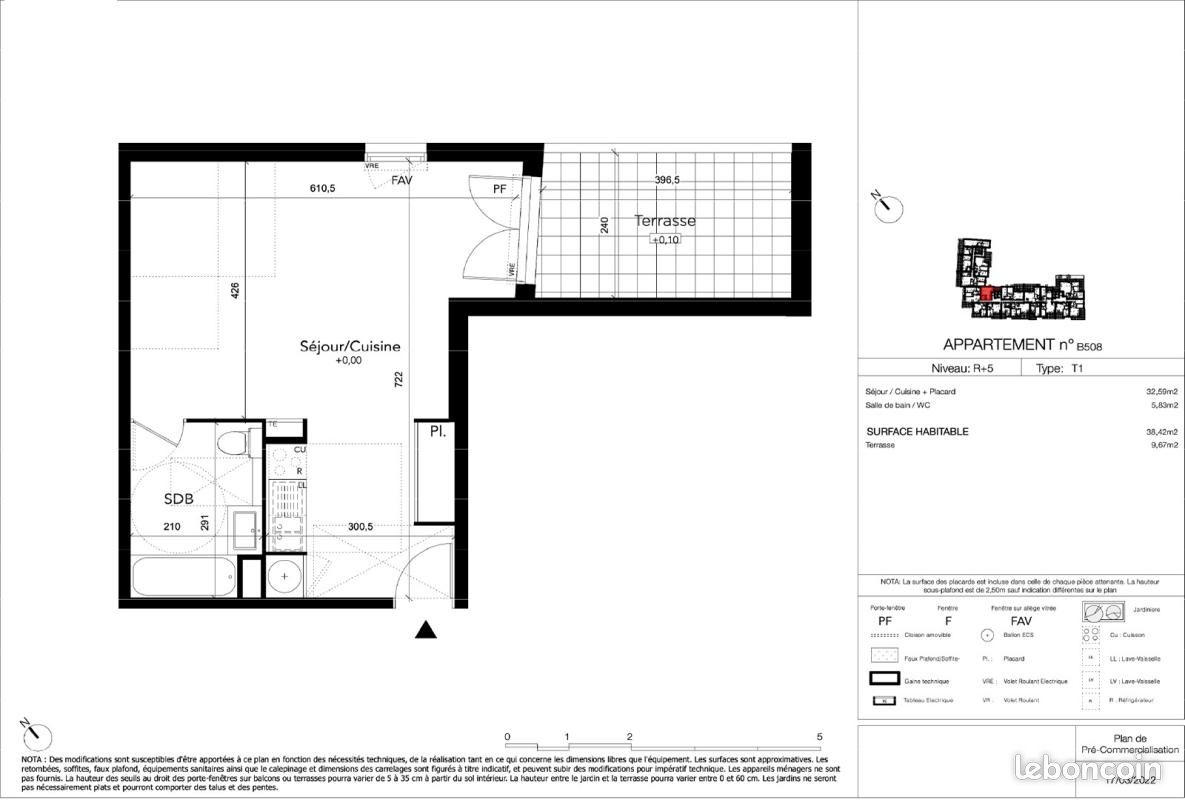 Appartement a louer beziers - 1 pièce(s) - 38 m2 - Surfyn
