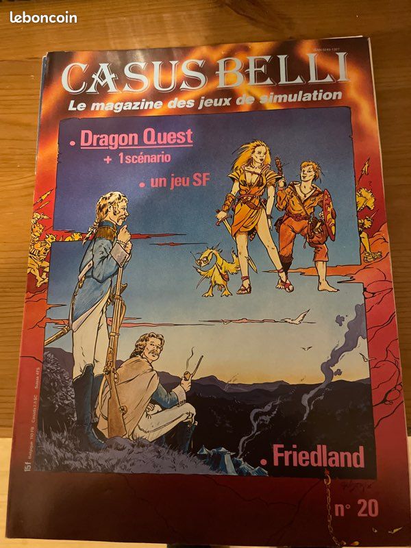 JDR JEU DE ROLE CASUS BELLI V1 N°49 FEVRIER MARS 1989 POSTER INCLUS