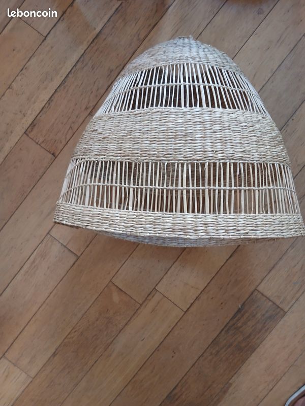 Plafonnier en rotin tressé et osier ( salon, chambres, entrée) (image 2)