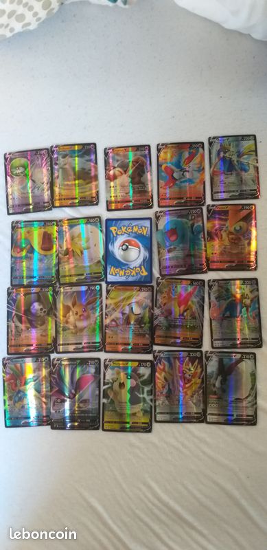 Pack de 20 cartes pokemon V françaises (image 1)
