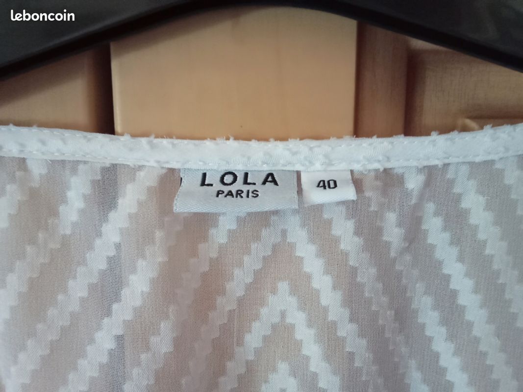 VENDU...Robe tunique de plage LOLA Paris ( ou déshabillé) comme Neuve de 38 à 42 (image 7)