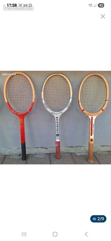 Ancien raquette de tennis - France