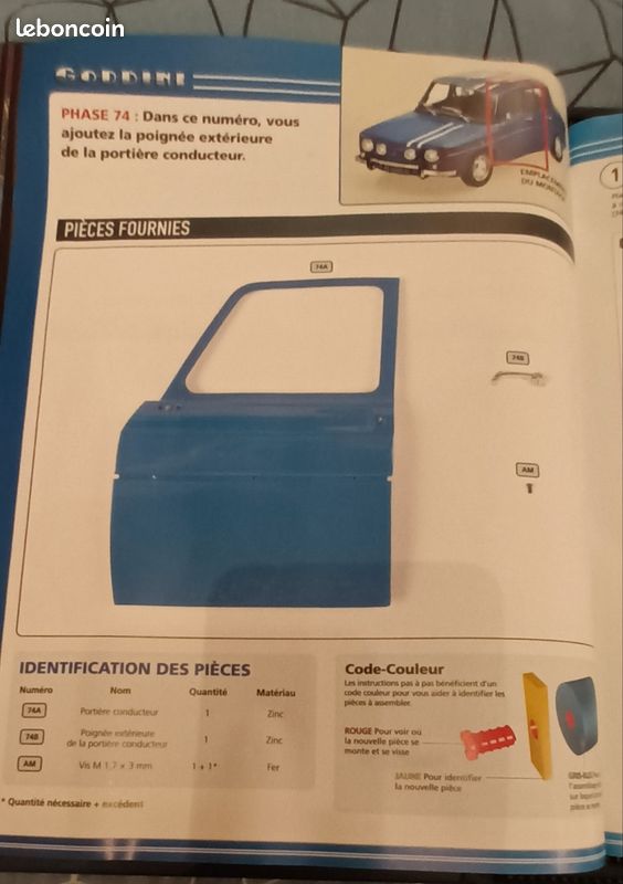 Fascicule Et Pièces N°27 – Renault R8 Gordini 1/8e Eaglemoss A67