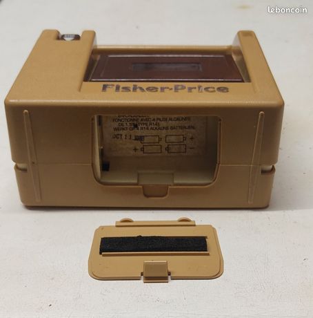 Fisher Price - Lecteur cassette portable vintage marron - 1980 - Lecteur K7