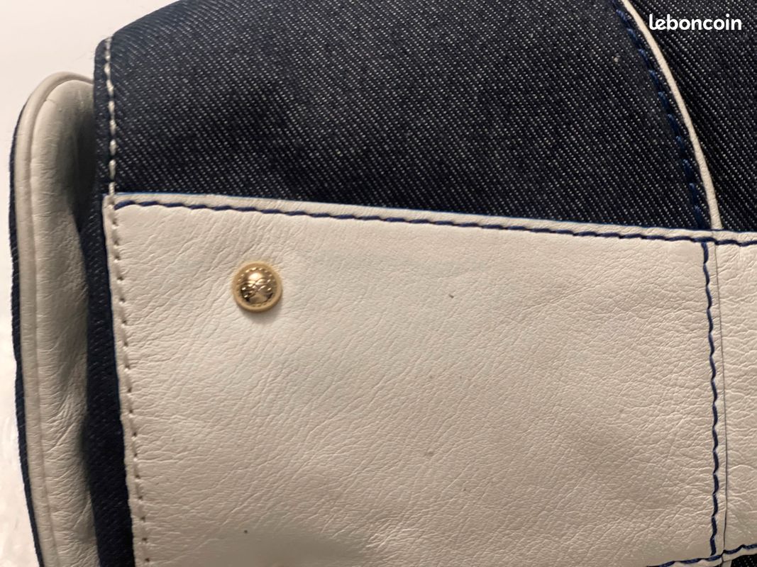 Sac Lancel cuir et demim jean (image 8)