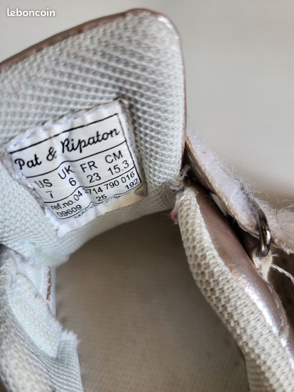 Chaussure Pat&Repaton pour fille très bon état taille 23 couleur gris (image 6)