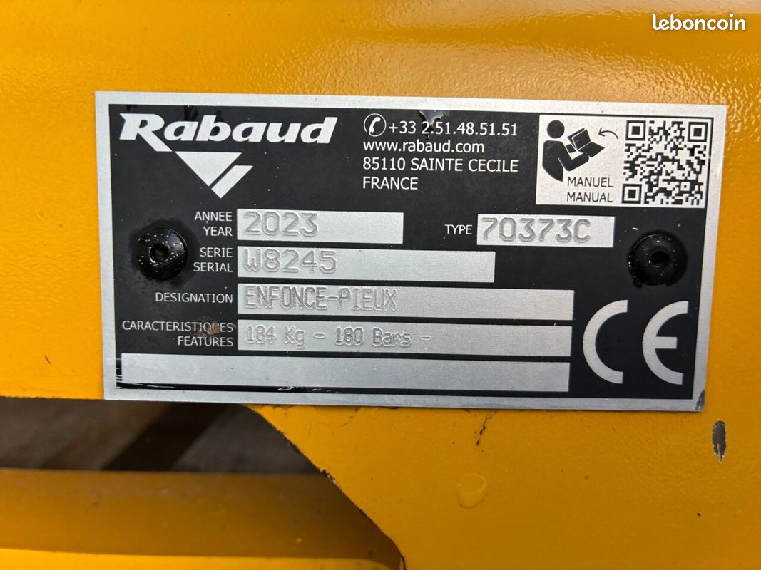 Enfonce pieux rabaud vibrescopic mp pro17/35 (image 5)
