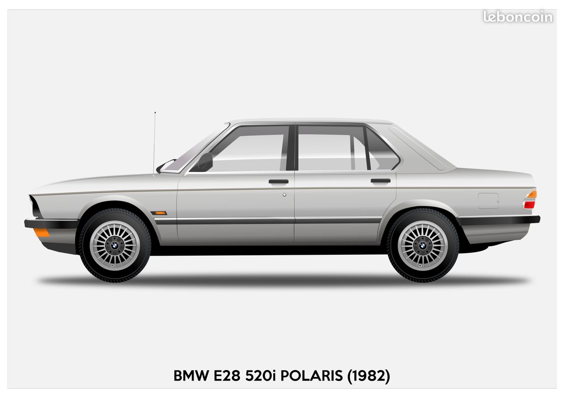 Poster Bmw E28 520I Polaris (image 1)