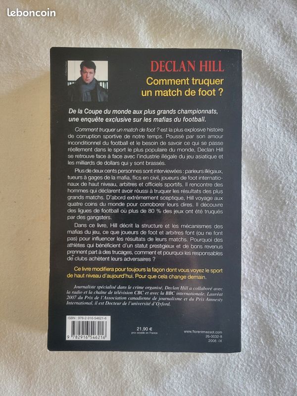 Livre "Comment truquer un match de foot ?" de Declan Hill (image 2)
