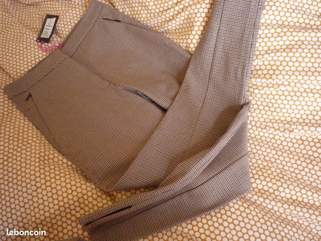 Pantalon Femme Gris Marks And Spencer Taille 14 - Neuf Avec étiquettes - Coupe Tapered