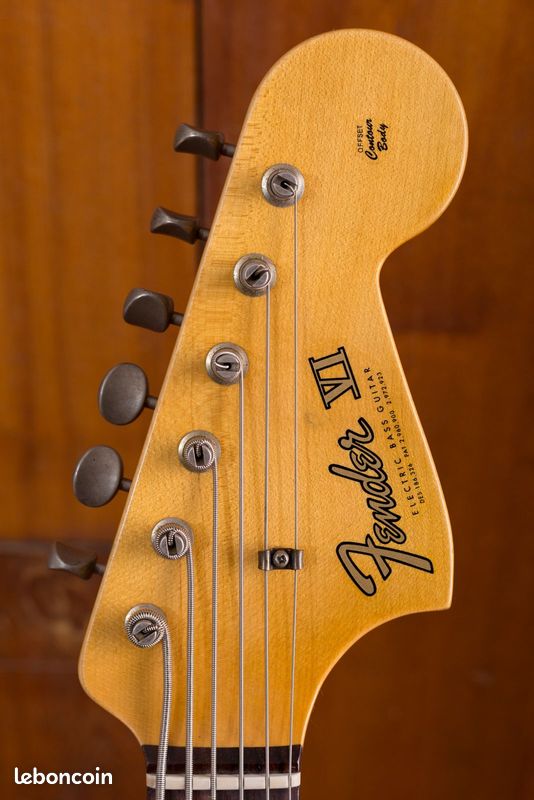Fender Bass VI Custom Shop Journeyman Relic 2018 - Olympic White (image 8)