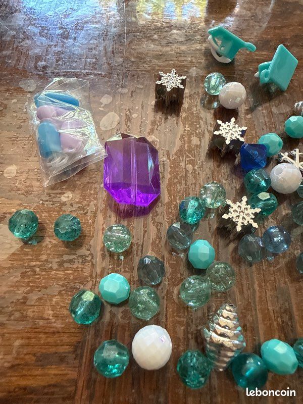 Perles bleu et étoile de neige (image 2)