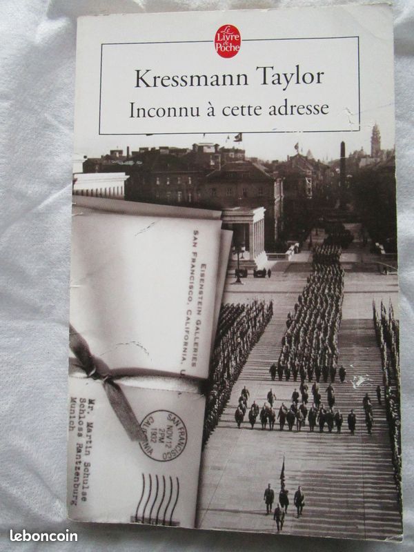 LIVRE "INCONNU A CETTE ADRESSE" de Kressmann TAYLOR (Poche) (image 1)