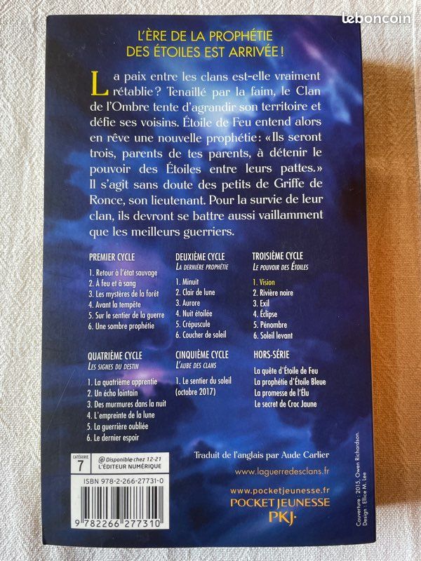 La guerre des clans - Cycle 3 - Livre 1 : Vision (image 3)