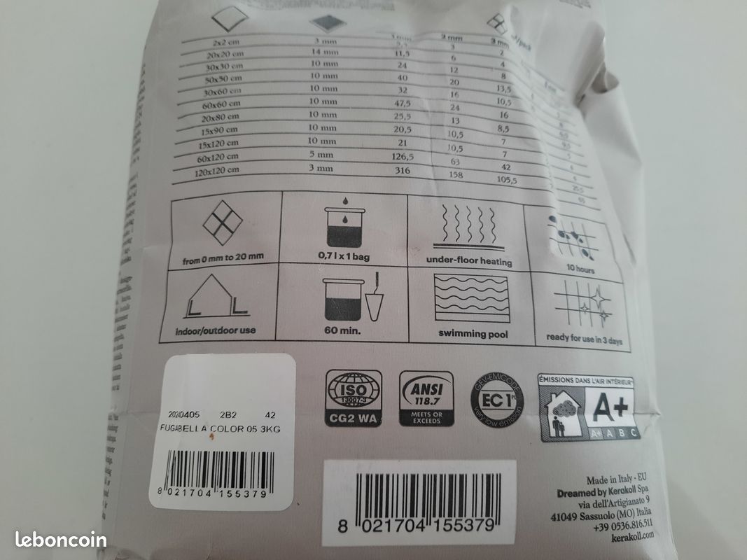 Sac joint kerakoll gris (image 3)