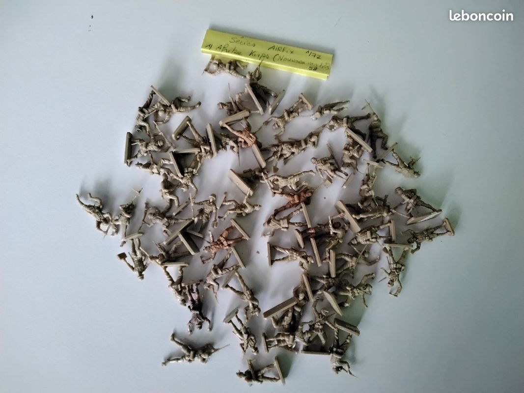Boîte Soldats Airfix Afrika Korps - Échelle H0/00 - 48 Pièces (Complet, Occasion)