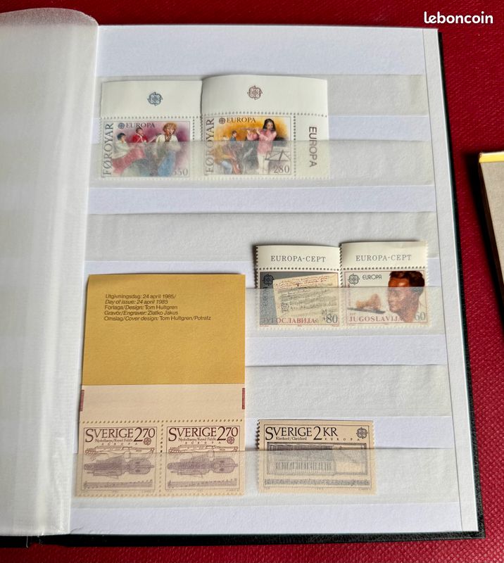 Philatélie : Timbres EUROPA 1985 – Collection complète (image 9)