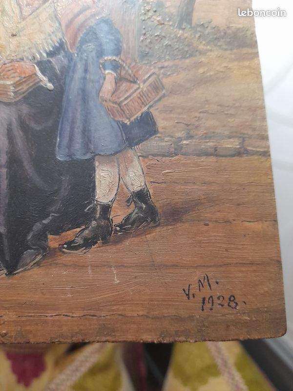 Peinture sur panneau d' après LEON CAILLE (image 5)