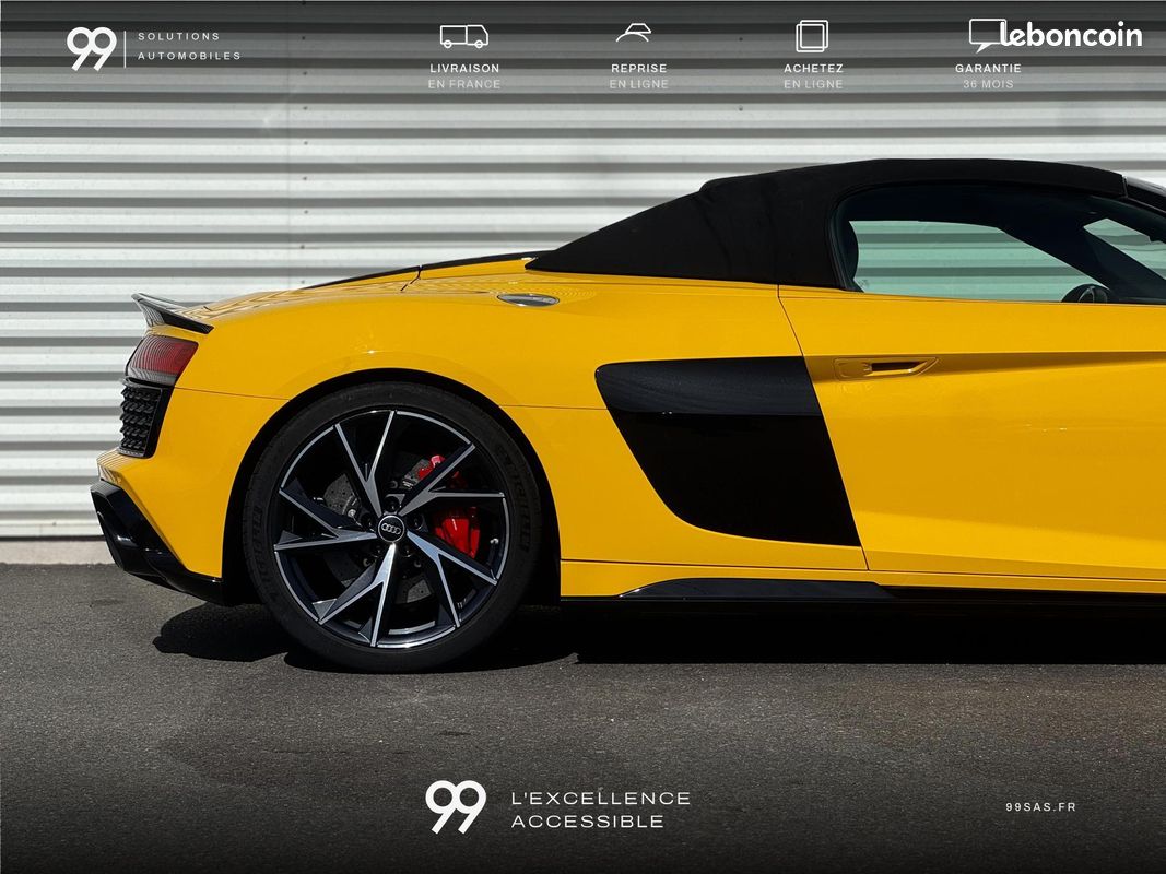 AUDI R8 Spyder V10 620ch Performance malus payé Miltek Carbon Full LOA 1521e/ MOIS LIVRAISON REPRISE (image 13)