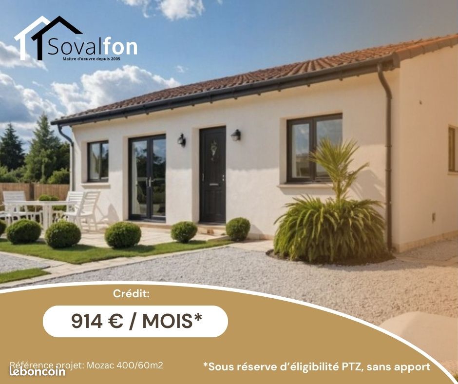 Maison 3 pièces 60 m² · à Mozac · 60 m² · 195 705 €