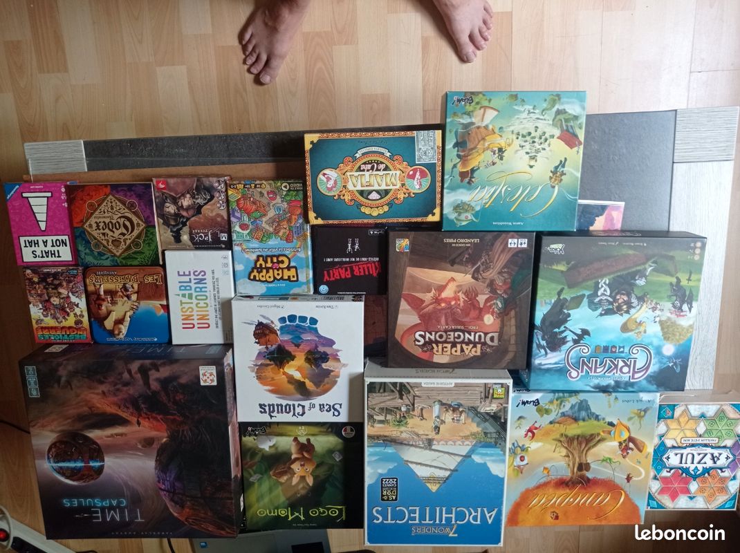 Vends plusieurs jeux de société en bon état, vendus à l’unité ou en lot. Prix indiqué sur chaque jeu (image 1)