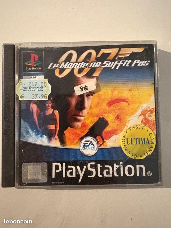 007 Le Monde Ne Suffit Pas Sur PS1 – Jeu Complet Avec Notice – Occasion Bon état