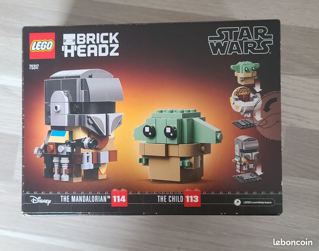 Lego brickheadz 75317 -Mando et Grogu (image 2)
