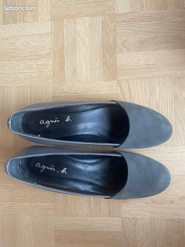Chaussures femmes Agnès b grises quasi neuves taille 37 (image 2)