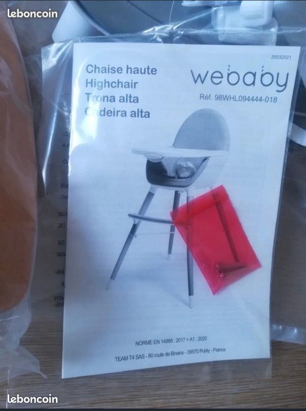 Chaise Haute Évolutive (image 1)