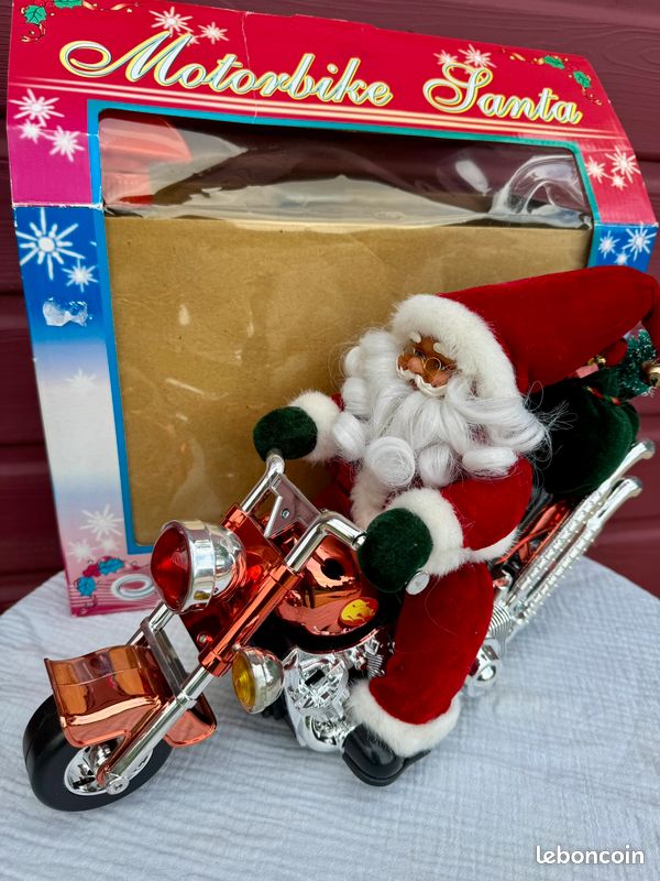 MOTO HUMORISTIQUE PERE NOEL très bien réalisée (image 2)