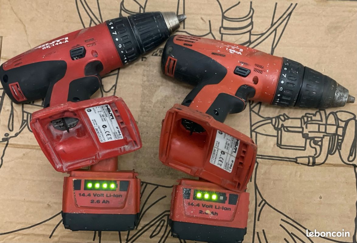 Lot Perceuse-visseuse Hilti SF 144-A batterie Li-ion Bricolage