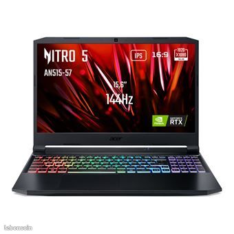 PC Portable Gaming Acer Nitro 5 AN515-57 15,6 Full HD 144Hz Intel Core i5 16 Go RAM 512 Go SSD Nvidia RTX 3060 Noir - Ordinateurs